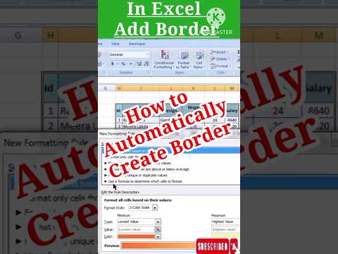 Automatically create Border||