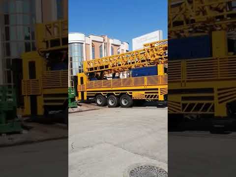 شاهد آلة حفر ابار عملاقة 1200 متر