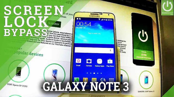 SAMSUNG N900 Galaxy Note 3 Hard Reset / Bypass Screen Lock