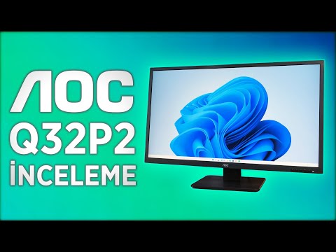 AOC Q32P2 - 32" 2K, Hem Heybetli Hem Esnek Monitör