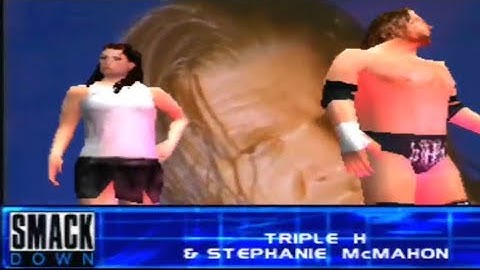 Triple H & Stephanie McMahon entrance & theme - WWF SmackDown! 2 : Know Your Role (PlayStation)