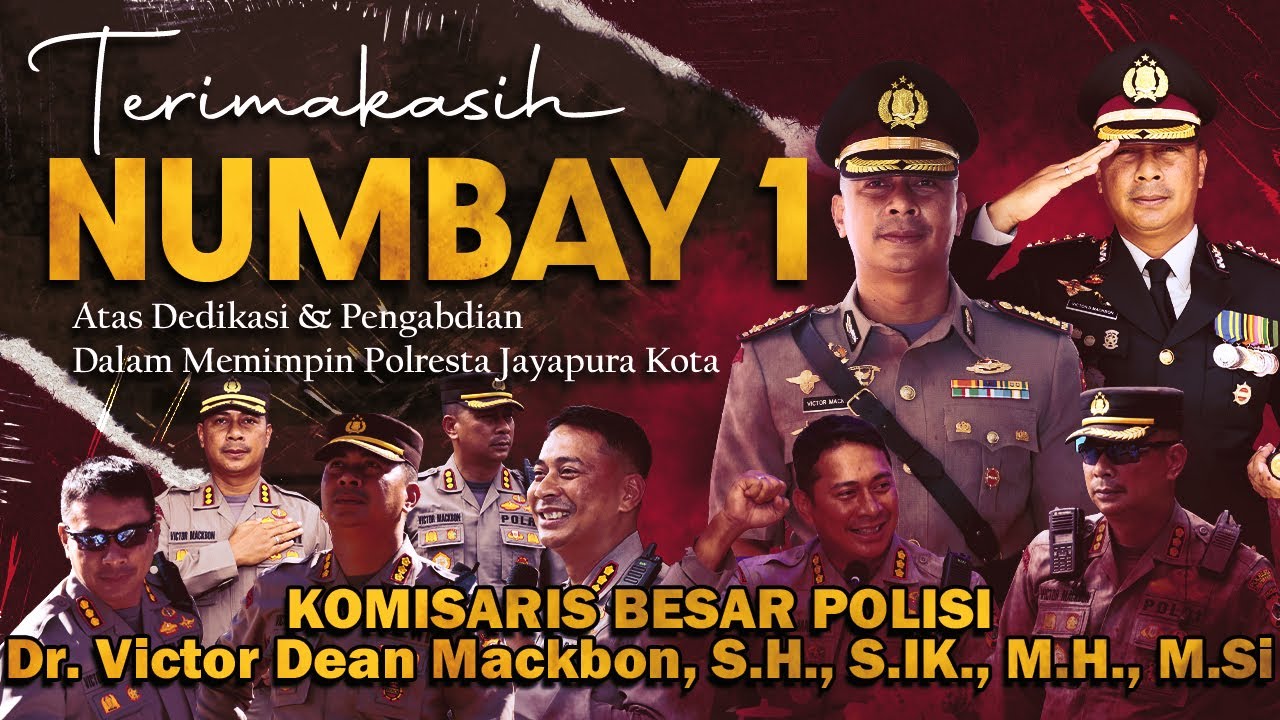 SELAYANG PANDANG KOMBES POL Dr. VICTOR DEAN MACKBON, S.H., S.IK., M.H., M.Si