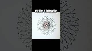 Spirograph | Designer Ruler to Draw Patterns easy💢💫 #shorts