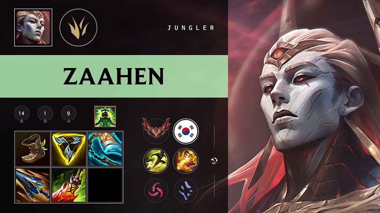 Zaahen Jungle vs Lee Sin - KR Grandmaster Patch 26.09 - YouTube
