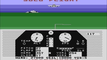 Solo Flight for the Atari 8-bit family