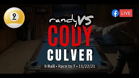 Randy Mallett vs Cody Culver - 9 Ball, Race to 7 -...