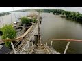 Hoosier Hurricane front seat on-ride HD POV @60fps Indiana Beach