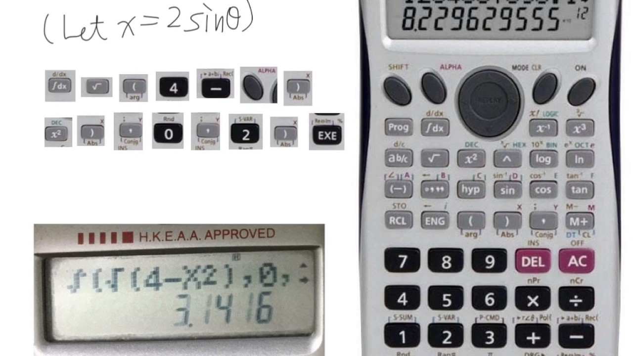 Calculating Definite Integrals with a Calculator 計算機定積分功能