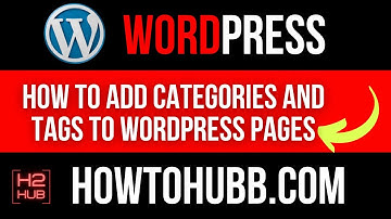 How to Add Categories and Tags to WordPress Pages (Brand New)