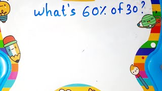 What Is 60 Of 30  Percentage Trick  Maths 