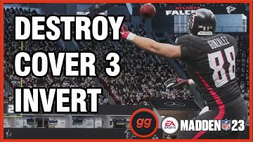 Beat Cover 3 Inverted Coverage Deep for BIG Yards