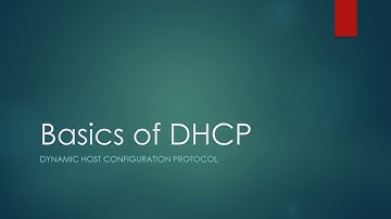 Basics of DHCP: Lecture