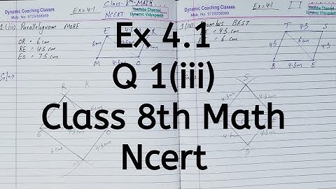 Ex 4.1, Q 1(iii), Chapter 4, Practical Geometry, Class 8th Math, Ncert