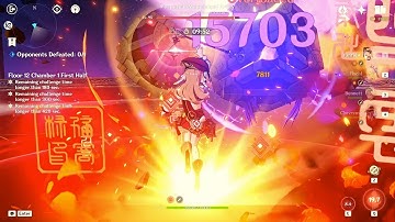 Yanfei and Chevreuse vs Perpetual Mechanical Array | Abyss 4.3 | 1/3