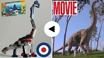 LEGO Creator 31088 Alternative build tutorial Brachiosaurus、レゴクリエイター31088をブラキオサウルスに組み替え