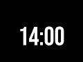 14 Minute Timer With Alarm ⏰ | Black Screen | No Music