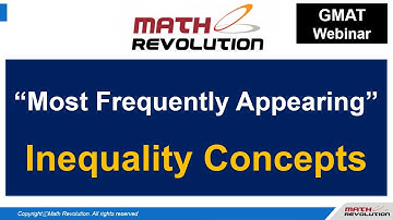 "Most frequently appearing inequality concepts"｜Math Revolution