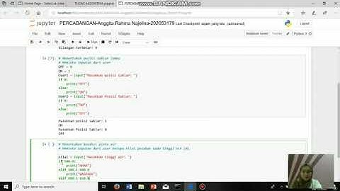 Praktik Pemograman Jupyter Notebook Algoritma Pemrograman