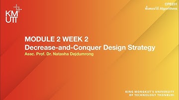 Decrease and Conquer Strategy - [2] Decrease by constant factor