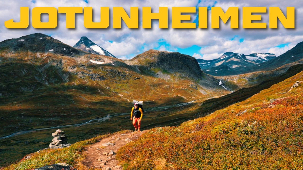 6 Days Hiking 60miles/80Km Alone in Norway - Jotunheimen, Mostly Silent Hiking #hikingadventures