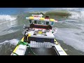 Lego Boat Sinks in Ocean Wave Assault