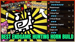 Hunting Horn is INSANE Now - Best Endgame Build & Highest Damage - Monster Hunter Rise Sunbreak!