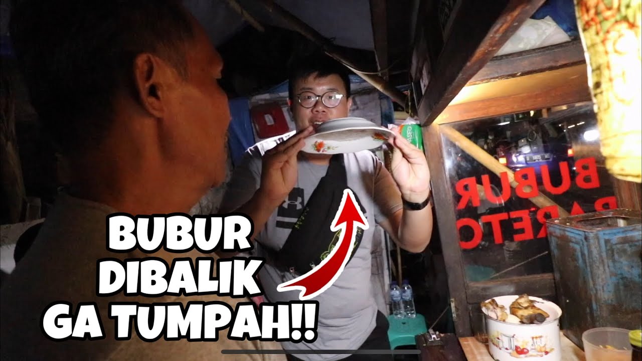 LUAR BIASA!! BUBUR UNIK DAN LEGEND DI BANDUNG SUDAH ADA SEJAK 1947... BUBUR BARETO