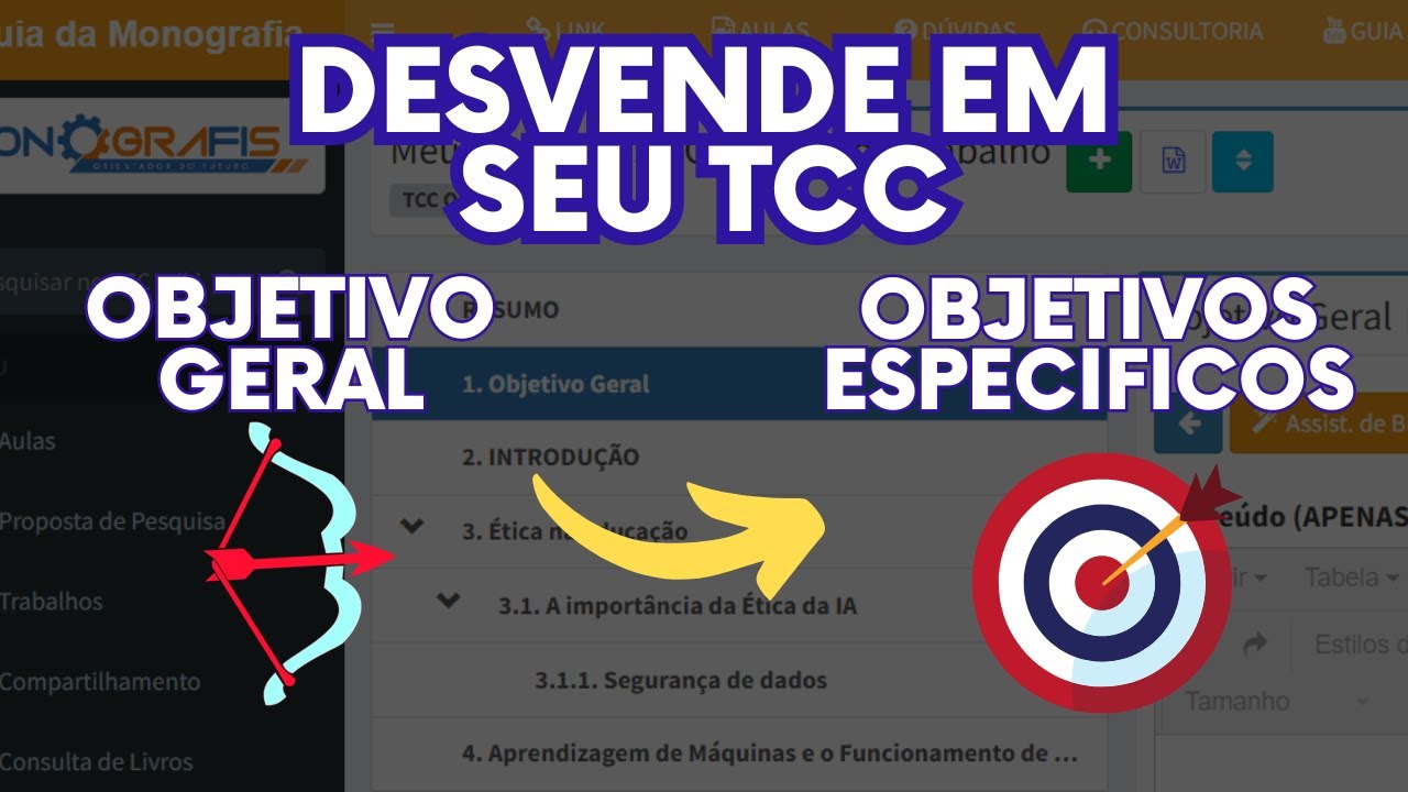 Desvendando os objetivos específicos: Aprenda como criá-los a partir do objetivo geral Desvendando os objetivos específicos: Aprenda como criá-los a partir do objetivo geral