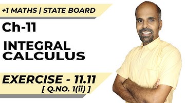 11th | ex. 11.11 | Q.No.1(ii) | integral calculus | Chapter 11 | State Board | ram maths