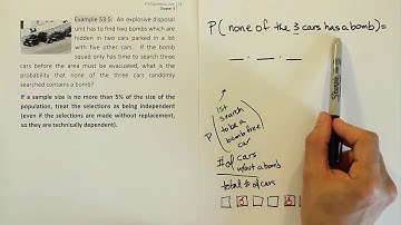 How to solve probability problems with the multiplication rule for dependent events, example 53.5