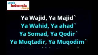 ASMAUL HUSNA _ KARAOKE Smule _ Full lirik