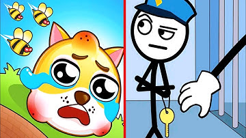 Save The Doge vs Thief Puzzle - Android , iOS Gameplay Satisfying Video
