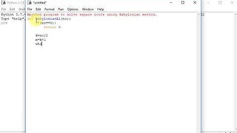 python program to solve square roots using Babylonian method