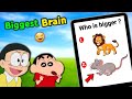 Shinchan and nobita playing brain games    funny game