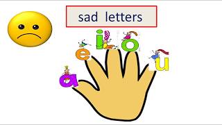 هيا نقرأ الانجليزية - 3 - الحروف الحزينة مع المتحركة -let`s read - sad letters
