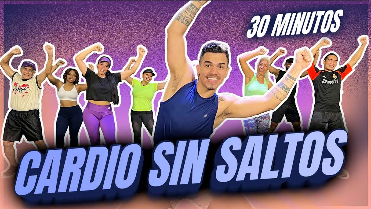 🏠🔥 RUTINA de CARDIO SIN IMPACTO para BAJAR DE PESO - EJERCICIOS para PRINCIPIANTES en CASA