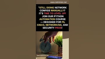 ✅ Automate F5 BIG-IP configs✅ Script Cisco network changes✅ Boost security with Python