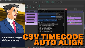 REAPER: CSV Timecode AUTO Alignment! TIMESAVER!