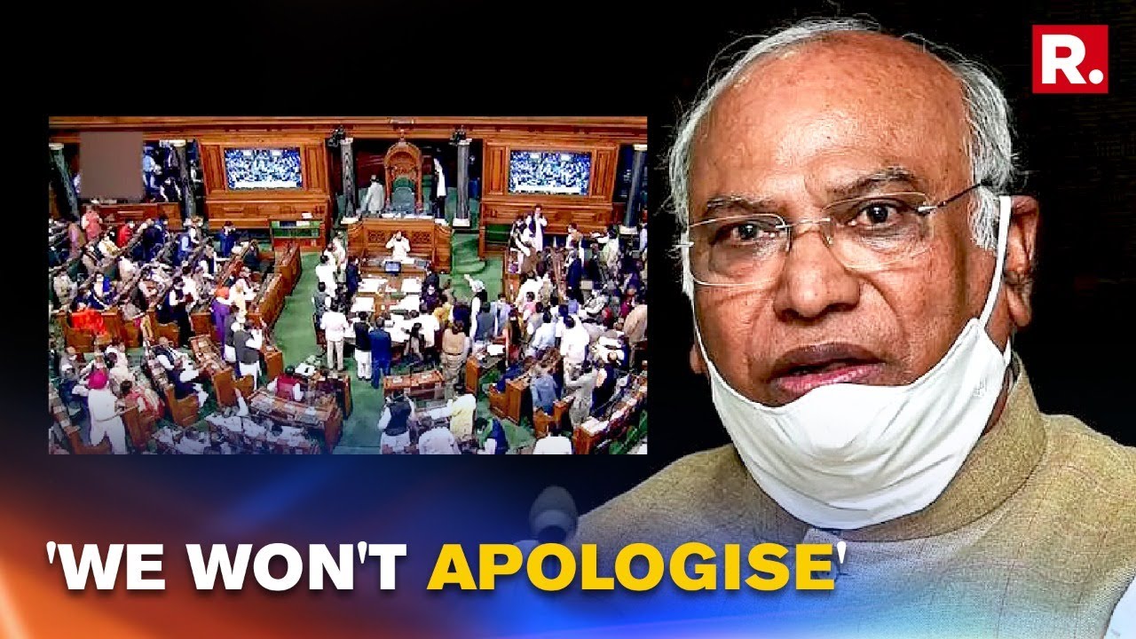 LoP Mallikarjun Kharge Seeks Revocation Of Suspension Of 12 Opposition MPs From Rajya Sabha