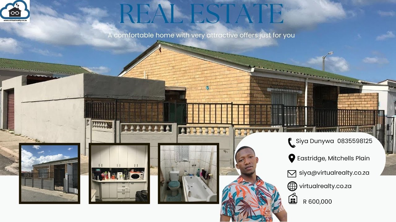 R 600,000 3 Bedroom House for sale in Eastridge, Mitchells Plain YouTube