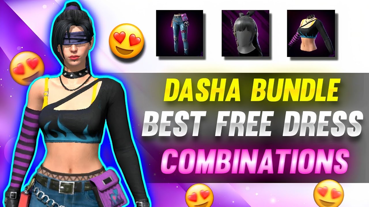 DASHA BUNDLE BEST DRESS COMBINATION 😍 | NEW FEMALE DRESS COMBINATION FREE FIRE | NO TOP UP .