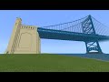 Minecraft: Suspension Bridge Tour! (Benjamin Franklin Bridge)