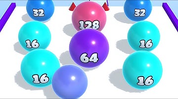 Ball Merge 2048 - All Levels Ball Gameplay Android, iOS ( Level 36 - 40 )