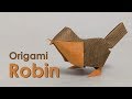 Tutoriel origami bird  robin david brill