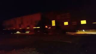 KCS de Mexico leads fast northbound empty grain train, Rosenberg TX 1/16/2022