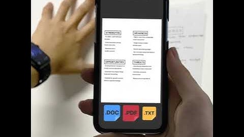 Portable text scanner (OCR) - convert scanned document, PDF, image to text.
