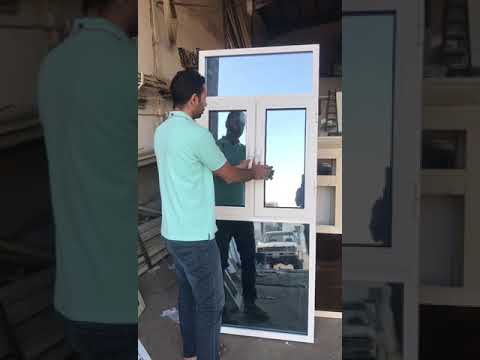 احدث شبابيك المنيوم شباك مفصلي مع ثابت مصنع تيمور الشرق مكه المكرمه المعيصم 0532456056