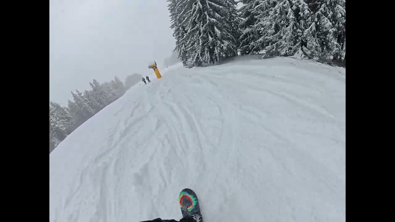 POV: One Full Lap on Snowboard (Raw Audio)