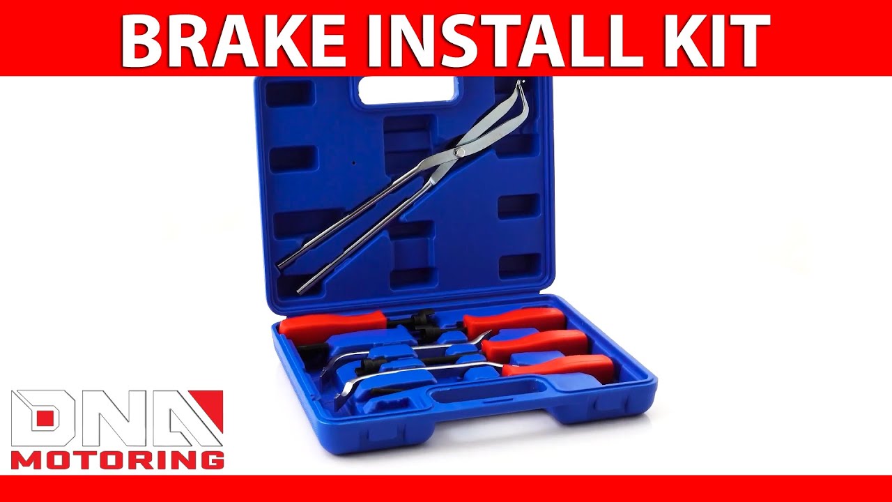 DNA Motoring 8pcs Brake Spring Installer Remover Plier Tools Set Kit Blue