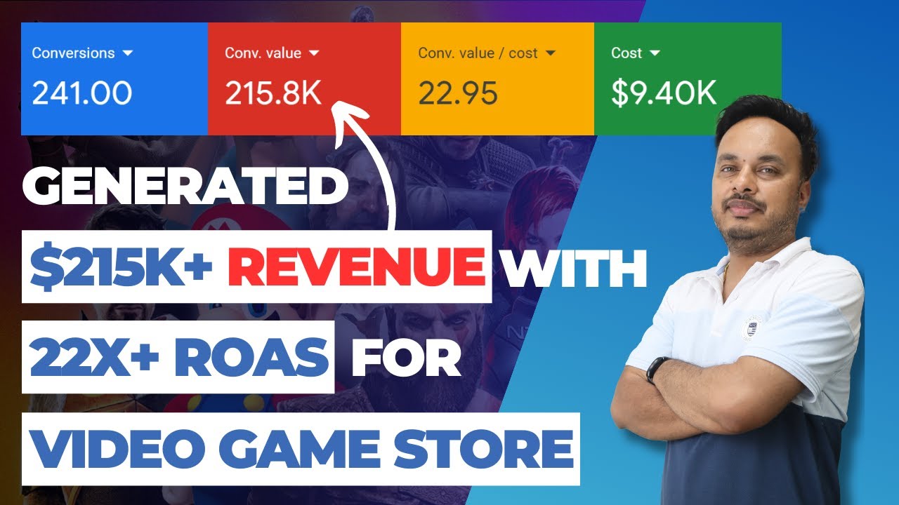 Google Ads for Video Games Store | PPC for Games Store - Google Ads Case Study